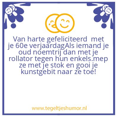 Tegeltje: Verjaardag