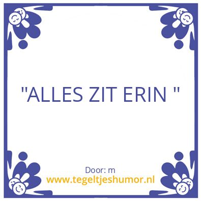 Tegeltje: a