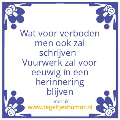 Tegeltje: VWC