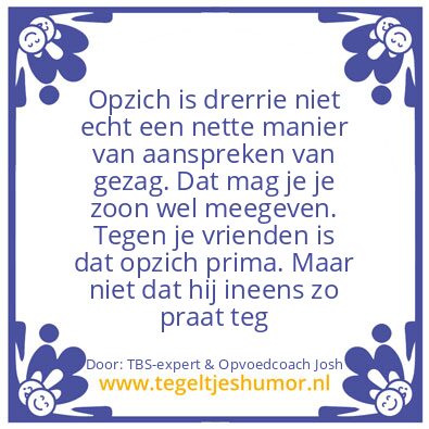 Tegeltje: Josh