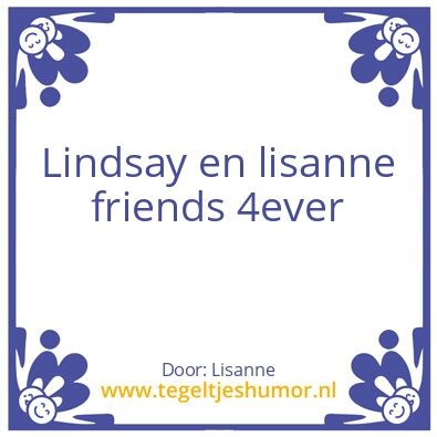 Tegeltje: friends