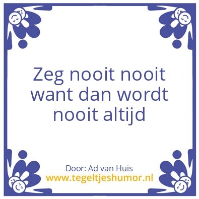 Tegeltje: O