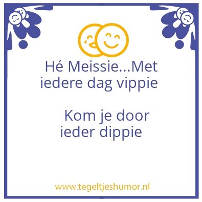 Tegeltje: o