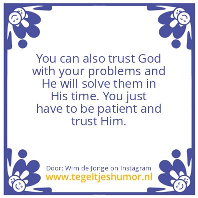 Tegeltje: Your Problems.