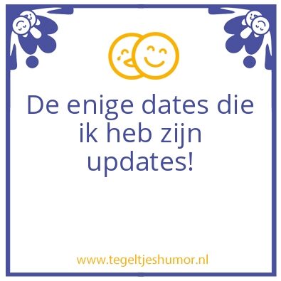 Tegeltje: Date