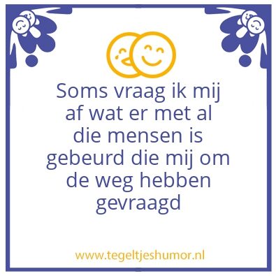 Tegeltje: Weg