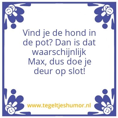 Tegeltje: Max: