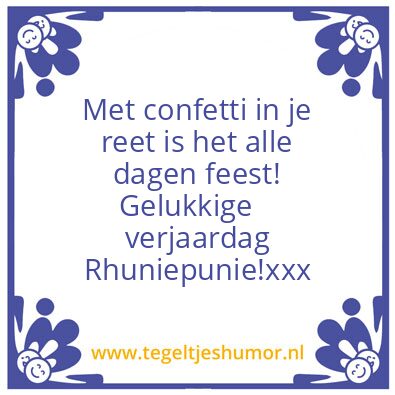 Tegeltje: Rhune