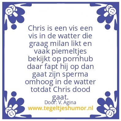 Tegeltje: Chris
