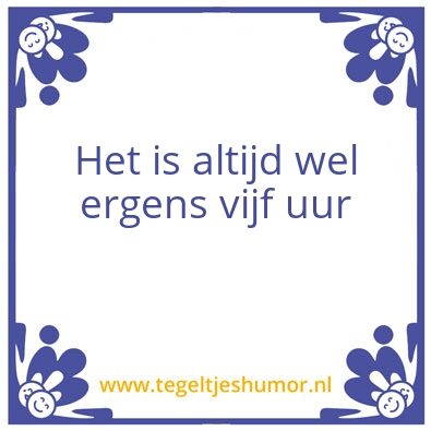 Tegeltje: Drank