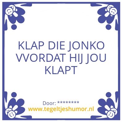 Tegeltje: JG