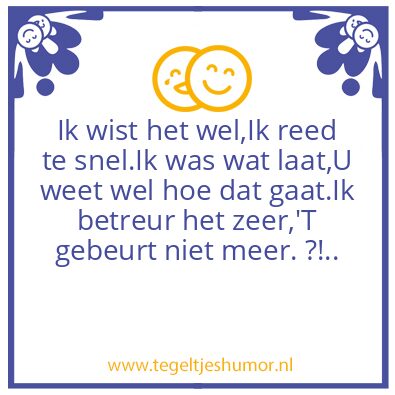 Tegeltje: Nv