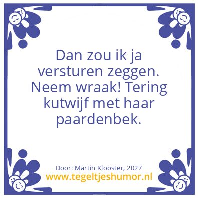 Tegeltje: Wraak