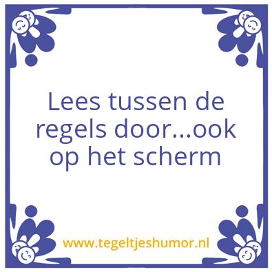 Tegeltje: DG