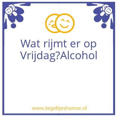 Tegeltje: Weekend