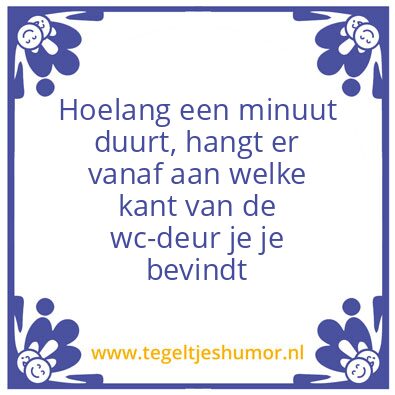 Tegeltje: Wc