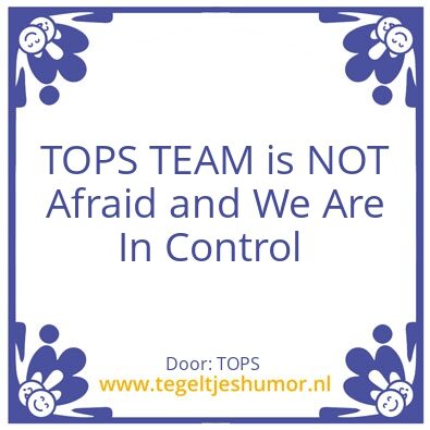 Tegeltje: TOPS