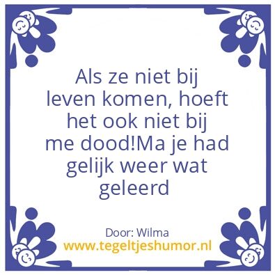 Tegeltje: Tja