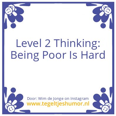 Tegeltje: Level 2 Thinking