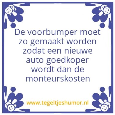 Tegeltje: Auto