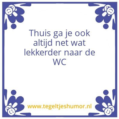 Tegeltje: Thuis