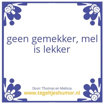 Tegeltje: wij