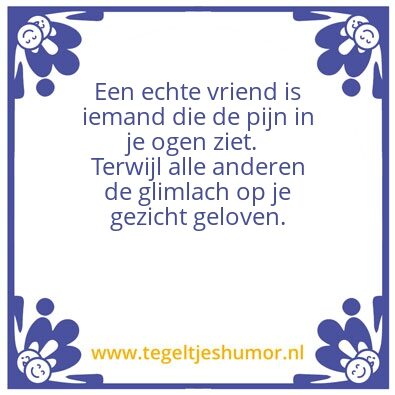 Tegeltje: pijn