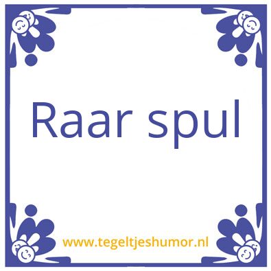 Tegeltje: X