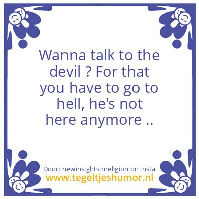 Tegeltje: Devil.
