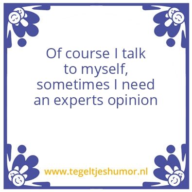 Tegeltje: Expert