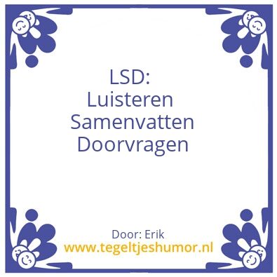 Tegeltje: LSD