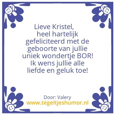 Tegeltje: Bor