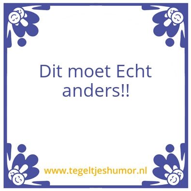 Tegeltje: anders