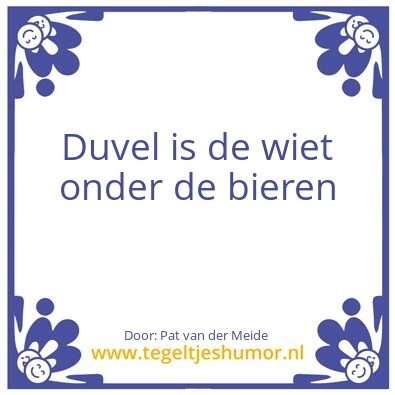 Tegeltje: Duvel