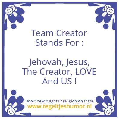 Tegeltje: Team Creator !