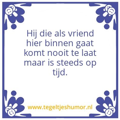 Tegeltje: Vriend
