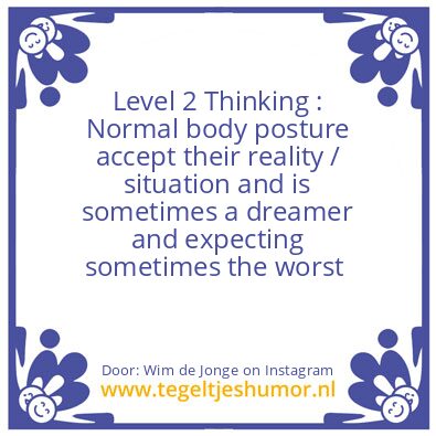 Tegeltje: Level 2 Thinking