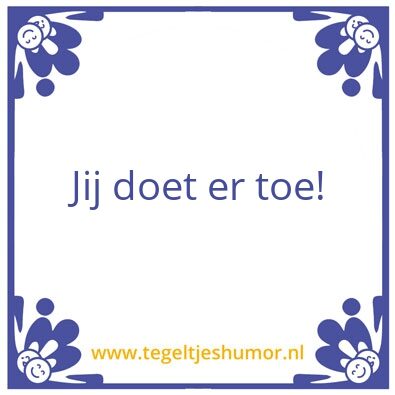 Tegeltje: oppepper