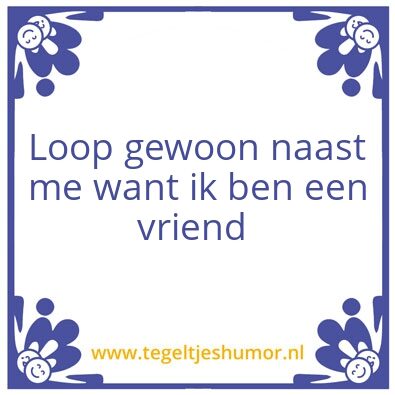 Tegeltje: Vriend