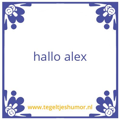 Tegeltje: test