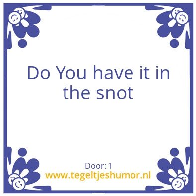 Tegeltje: 1