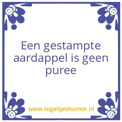Tegeltje: Stamppot