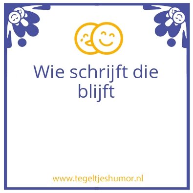 Tegeltje: Robett