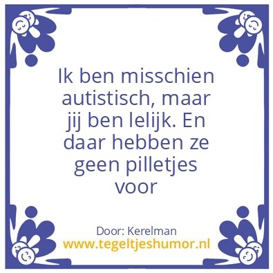 Tegeltje: Bla