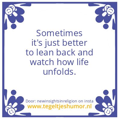 Tegeltje: Sometimes…