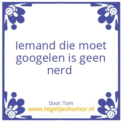 Tegeltje: TOM