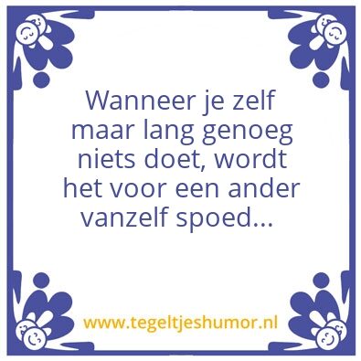 Tegeltje: Spoed