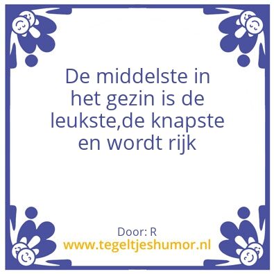 Tegeltje: Middelste