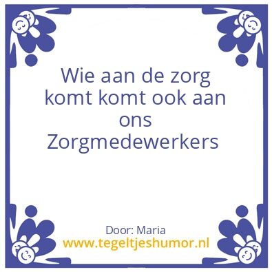 Tegeltje: Zorg