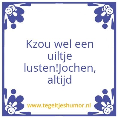 Tegeltje: Joint